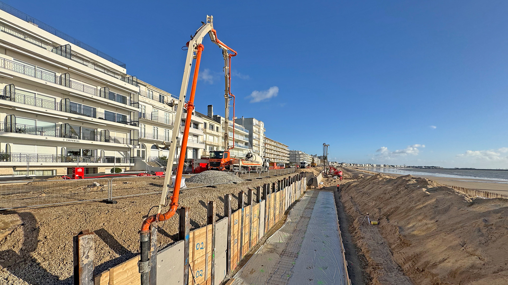 Requalification de la promenade de mer / reconstruction du mur de protection contre l’érosion littorale à La Baule-Escoublac
