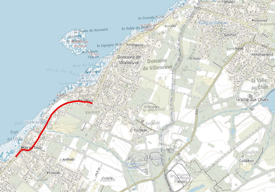 Emprise des travaux Piriac-sur-Mer