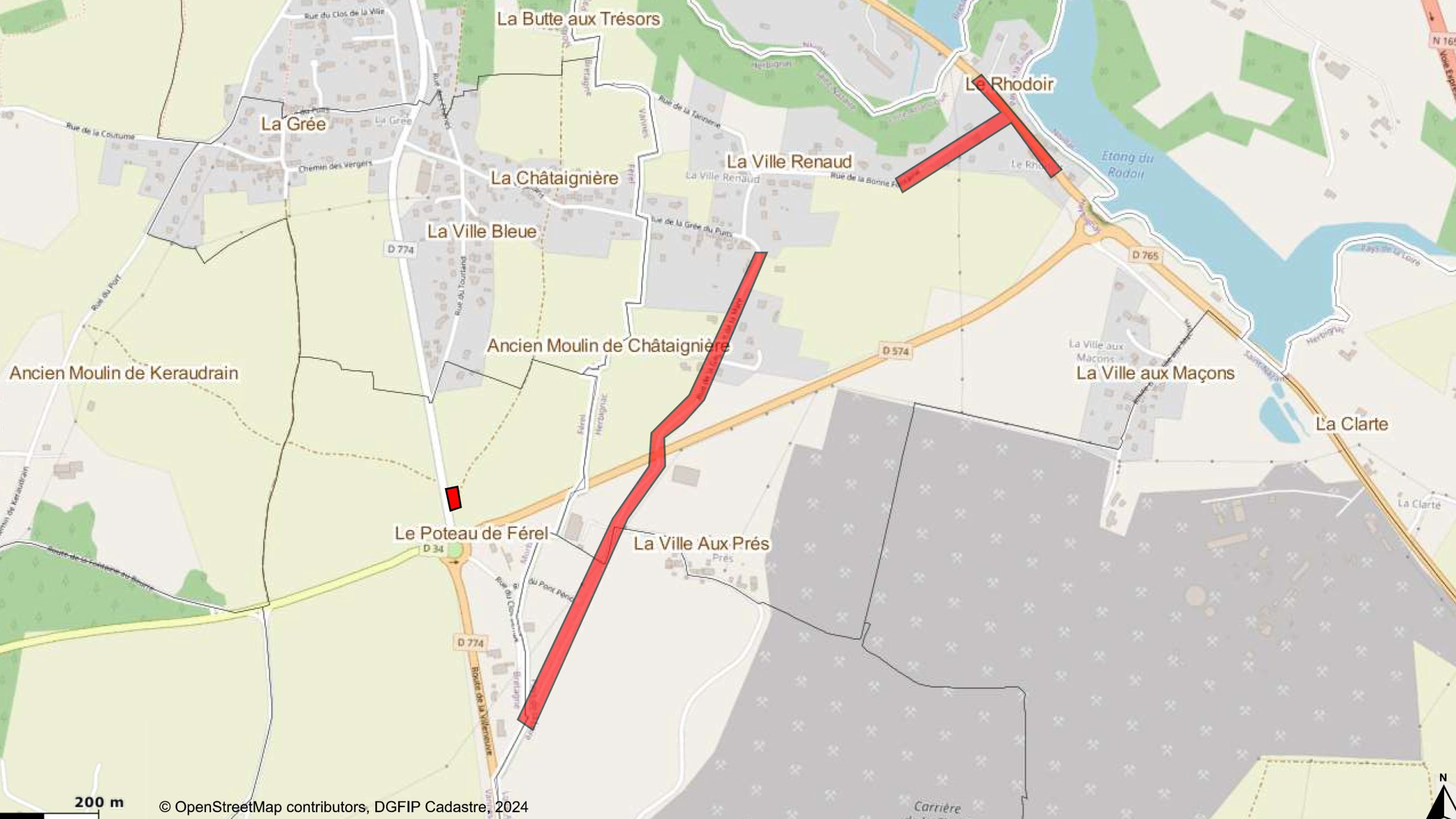 Plan de situation travaux Herbignac