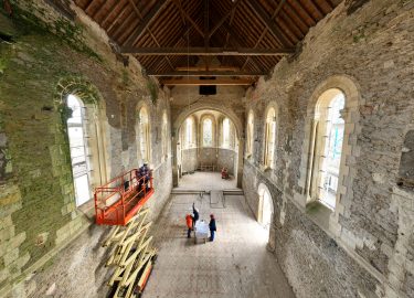 Le futur auditorium en travaux