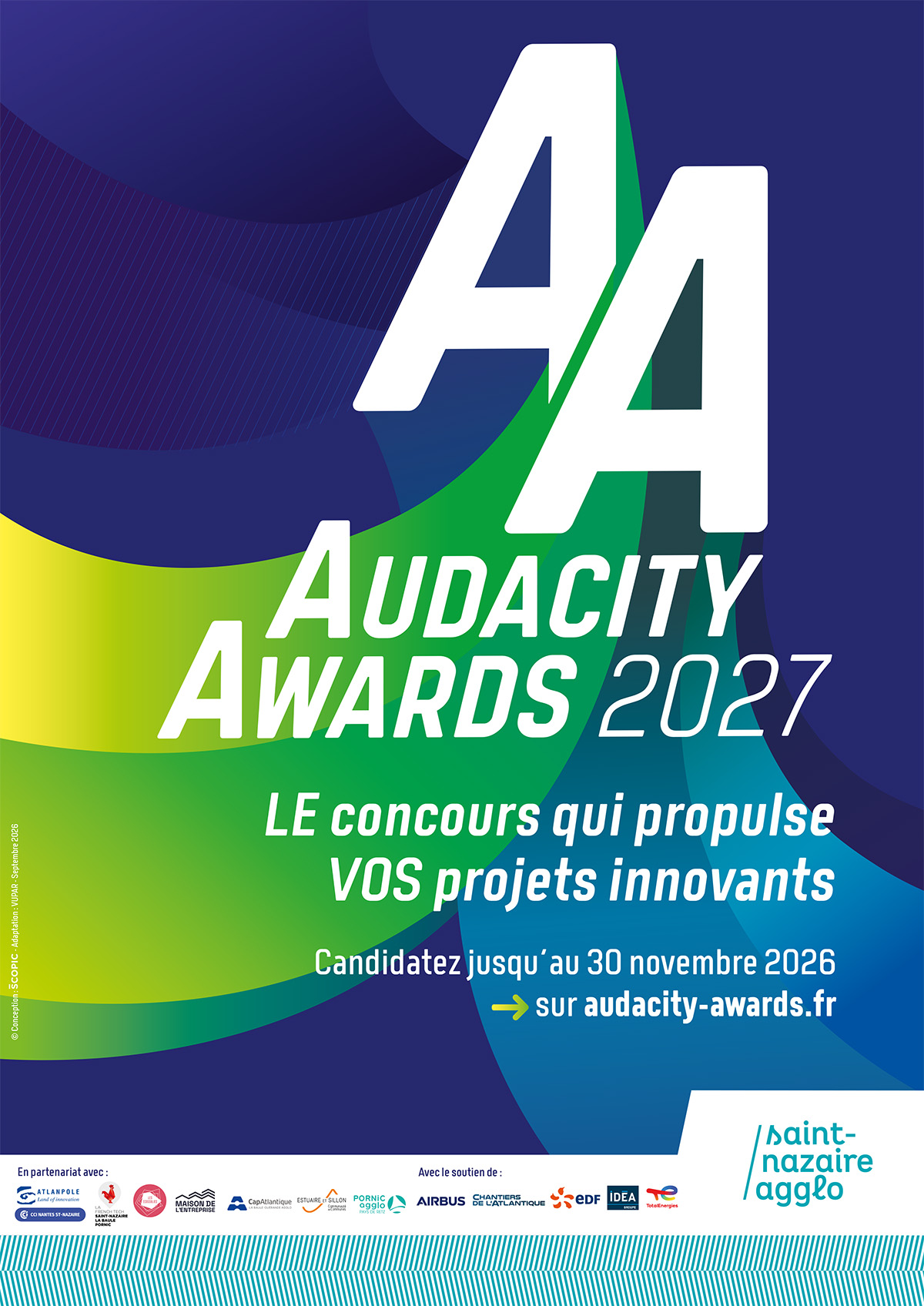 Affiche audacity awards 2026-2027