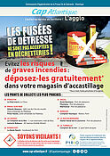 Affiche de la collecte des fusées de détresse par les magasins d'accastillage - Agrandir l'image (fenêtre modale)