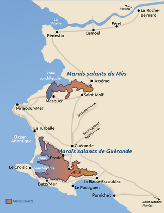 carte des marais salants - Agrandir l'image (fenêtre modale)