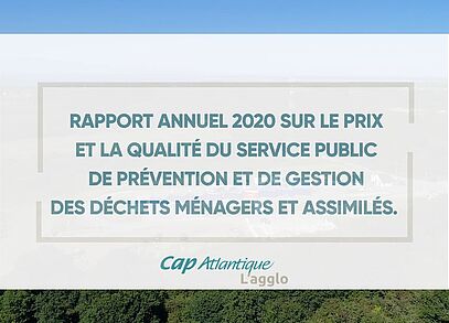 Rapport d'activités 2020 sur le prix et la qualité de gestion et de prévention des déchets ménagers et assimilés