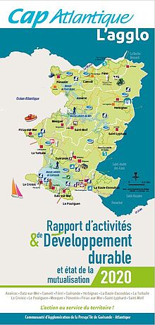 Page de couverture du Rapport d'activités & de Développement durable et état de la mutualisation 2020