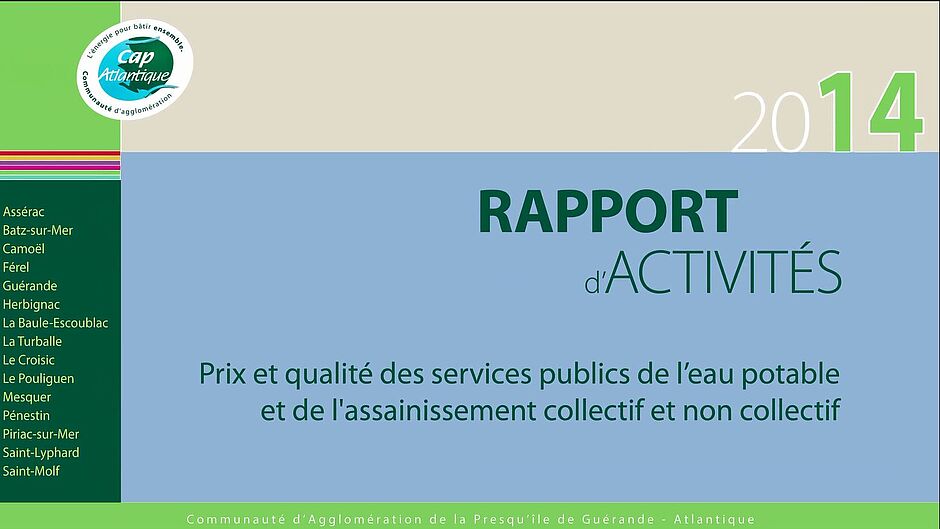 Rapport annuel 2014 sur le prix et la qualité des services publics de l'eau et de l'assainissement - Agrandir l'image (fenêtre modale)