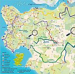 Itinéraires cyclables de Cap Atlantique - Nord du territoire - Agrandir l'image (fenêtre modale)