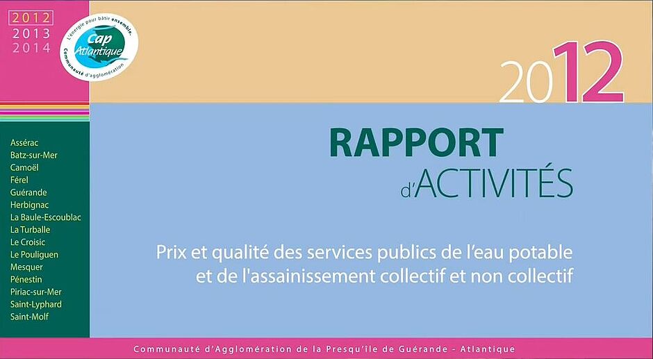 Rapport annuel 2012 sur le prix et la qualité des services publics de l'eau et de l'assainissement - Agrandir l'image (fenêtre modale)