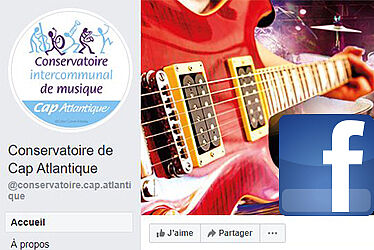 Haut de la page Facebook du Conservatoire intercommunal de musique