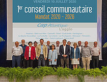 Premier conseil communautaire du mandat 2020-2026 : Président et Vice-Présidents de Cap Atlantique - Agrandir l'image (fenêtre modale)