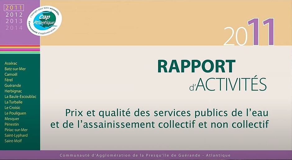 Rapport annuel 2011 sur le prix et la qualité des services publics de l'eau et de l'assainissement - Agrandir l'image (fenêtre modale)