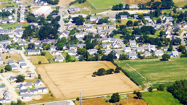 Vue aérienne de Saint-Molf